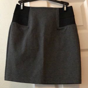 NWOT Gray and black mini skirt